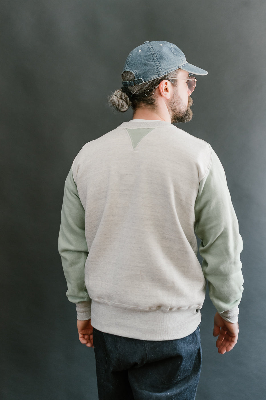 JG-CS20 - Freedom Sweats Crewneck - Oatmeal, Light Green