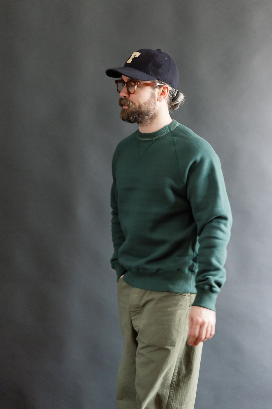 LCS1008 - Super Fluffy Knit Raglan V-Gusset Crew Neck - Vintage LCS1008 - Super Fluffy Knit Raglan V-Gusset Crew Neck - Vintage