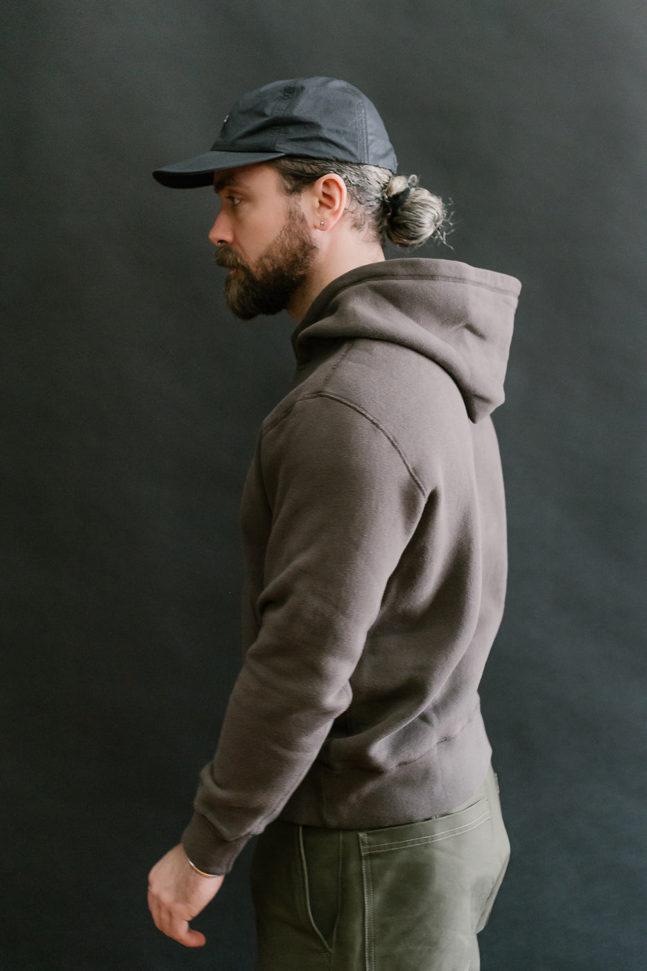 LCS1002 - Sinker Super Fluffy Knit After Hoodie - Classic Black