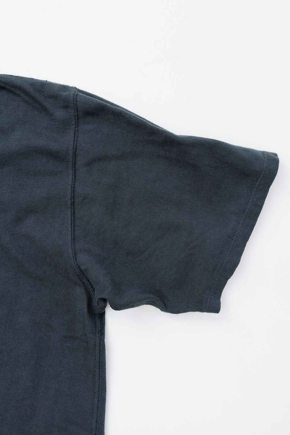 LRC1127 - Loopwheel Double Binder S/S Crewneck Tee - Antique Black