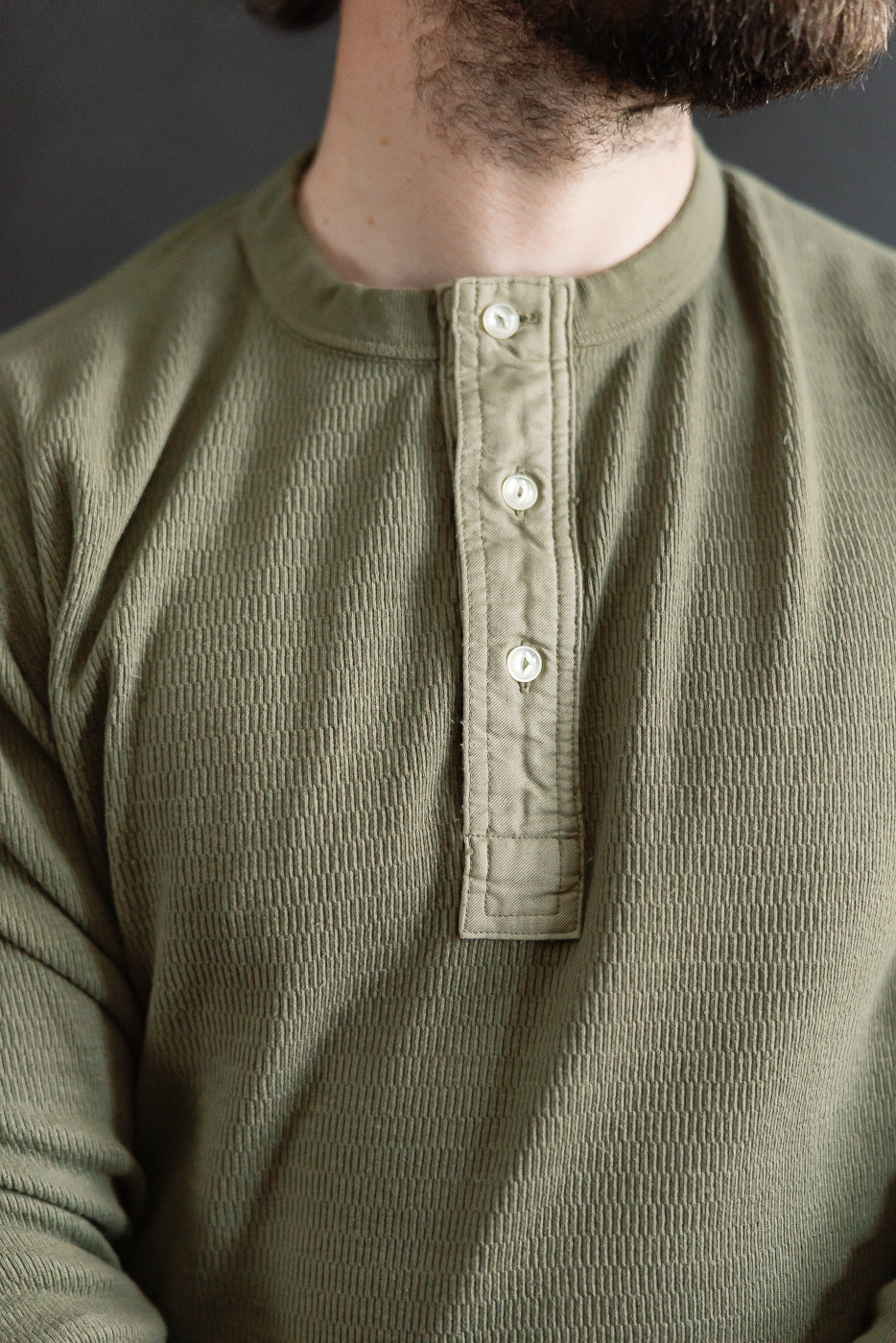 Close-up of male model (5'9