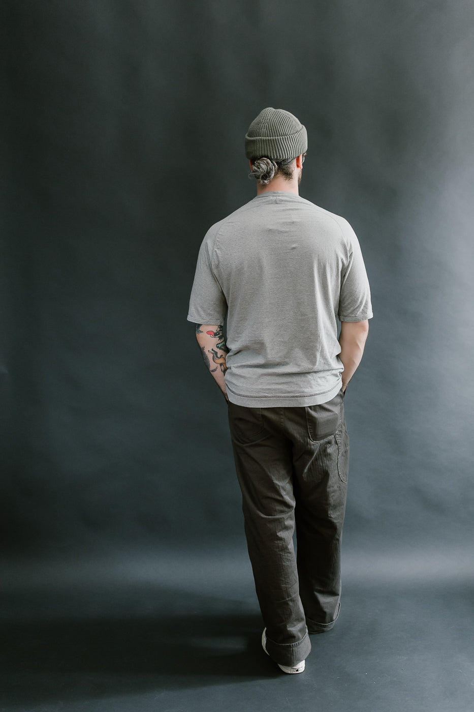 LRC1121 - Supima Cotton Freedom Sleeve Crew - Vintage Grey
