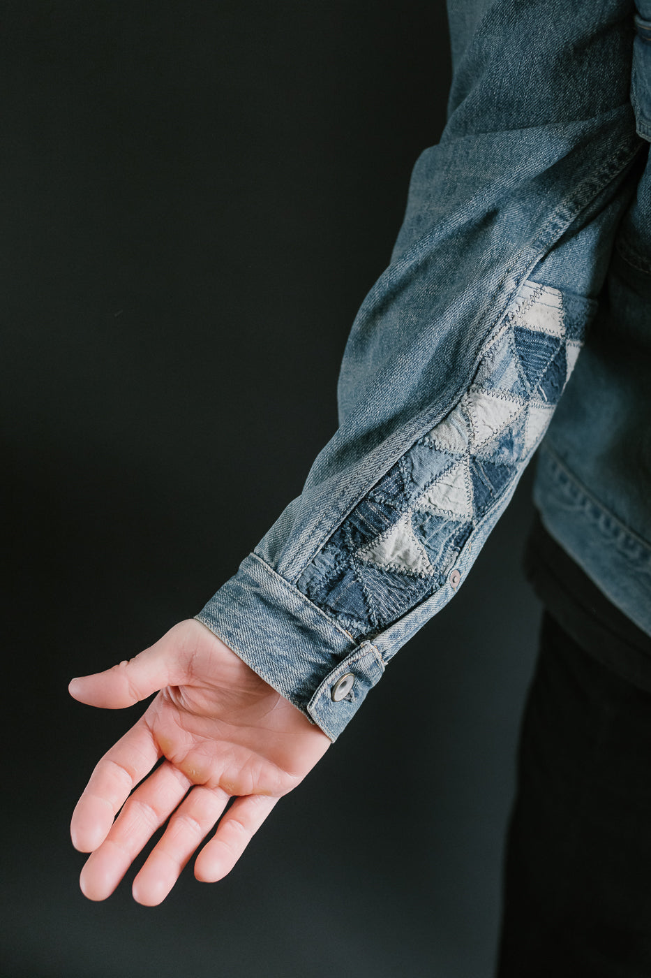 MSP-4000 - Tsugihagi Selvedge Denim Jacket - Used Indigo