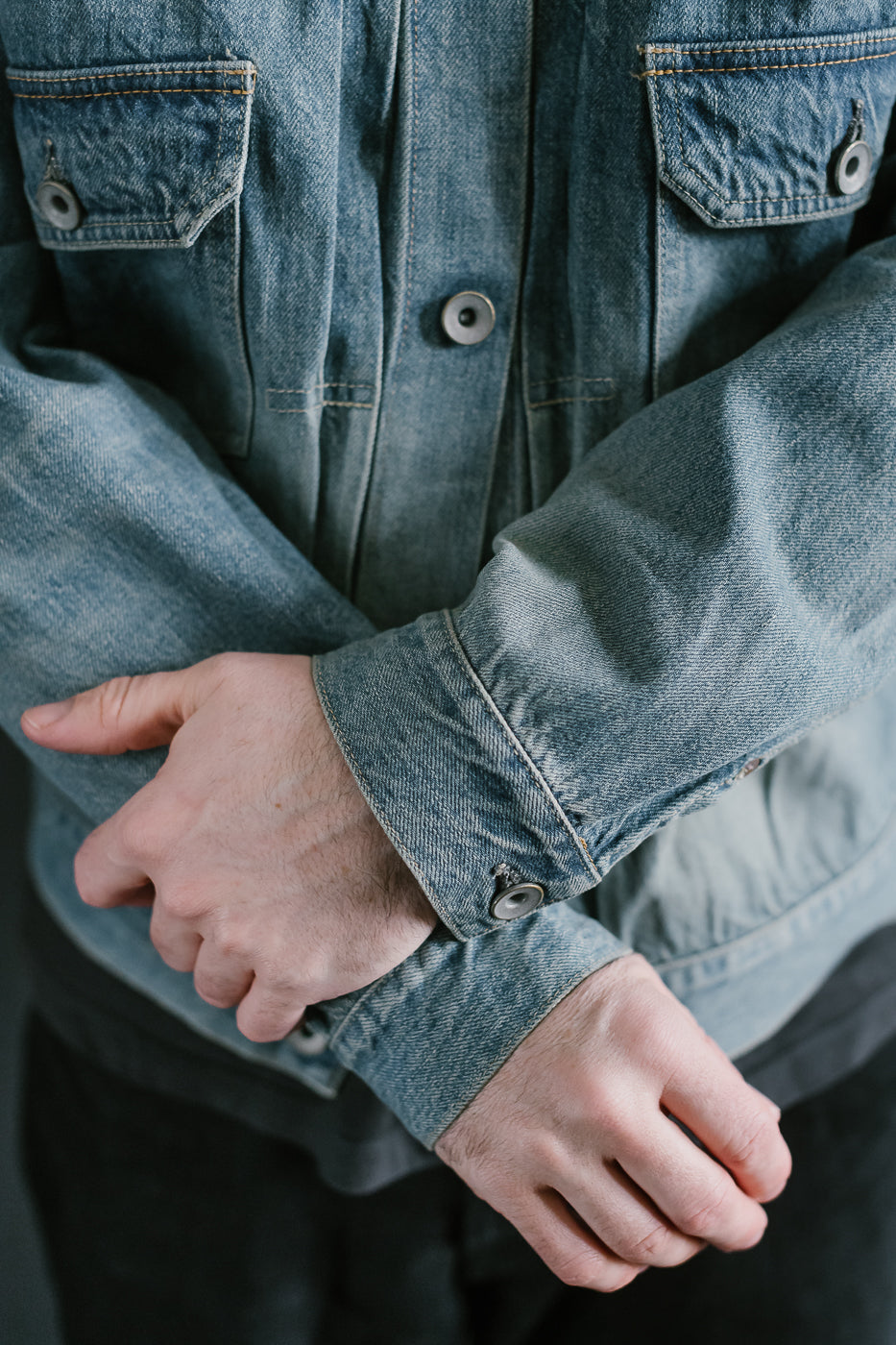 MSP-4000 - Tsugihagi Selvedge Denim Jacket - Used Indigo