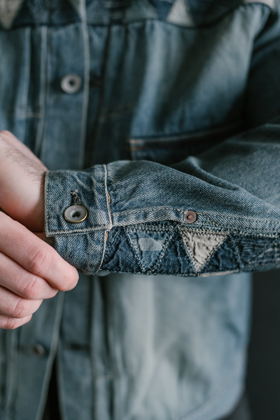 MSP-4000 - Tsugihagi Selvedge Denim Jacket - Used Indigo