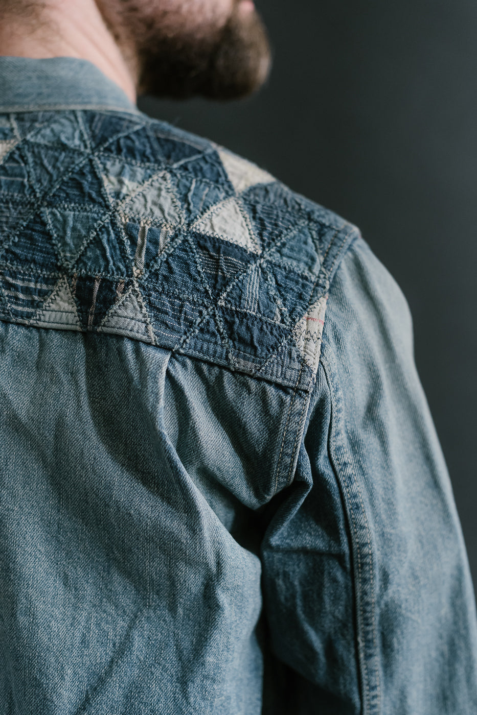 MSP-4000 - Tsugihagi Selvedge Denim Jacket - Used Indigo