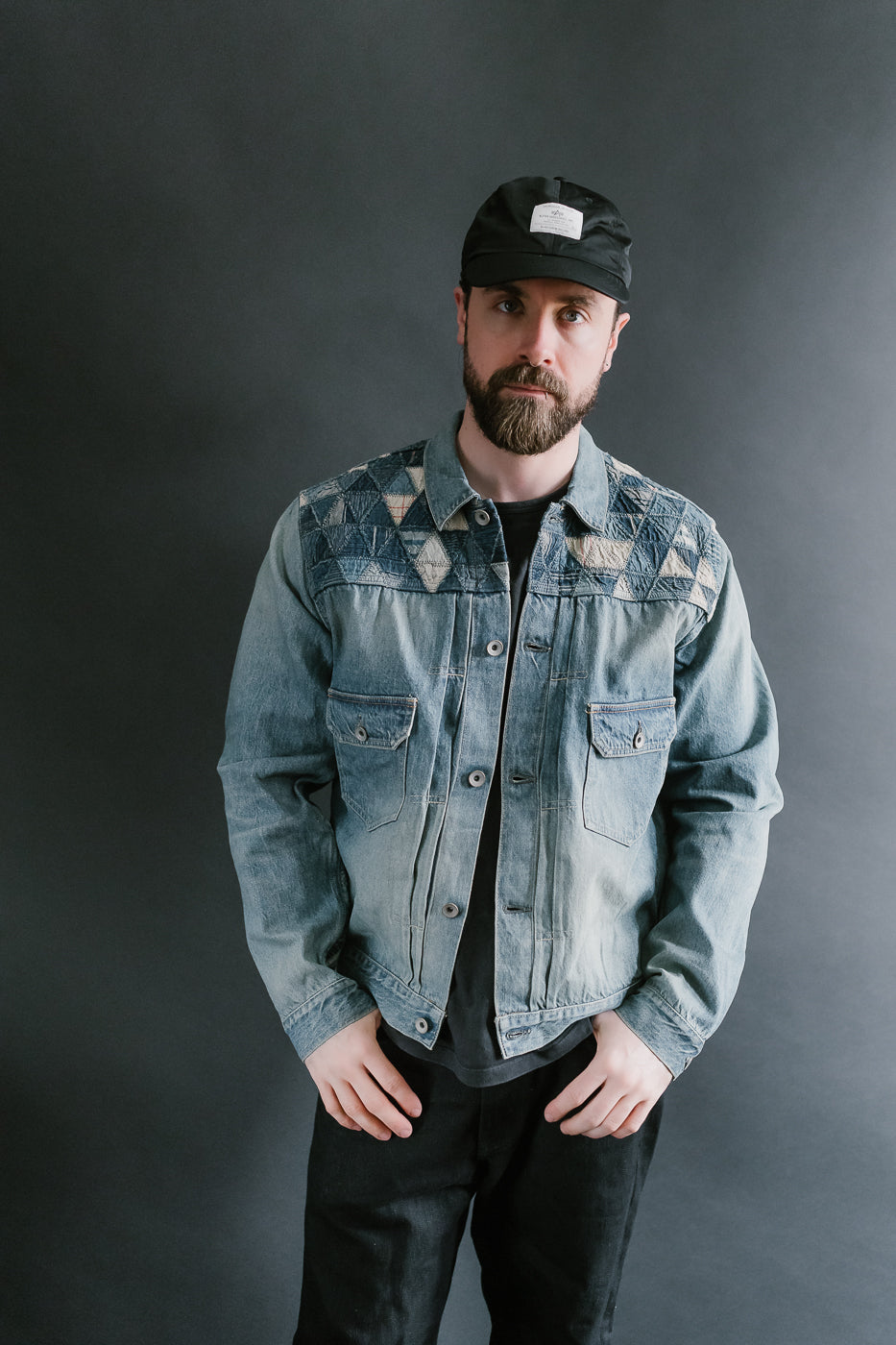 MSP-4000 - Tsugihagi Selvedge Denim Jacket - Used Indigo