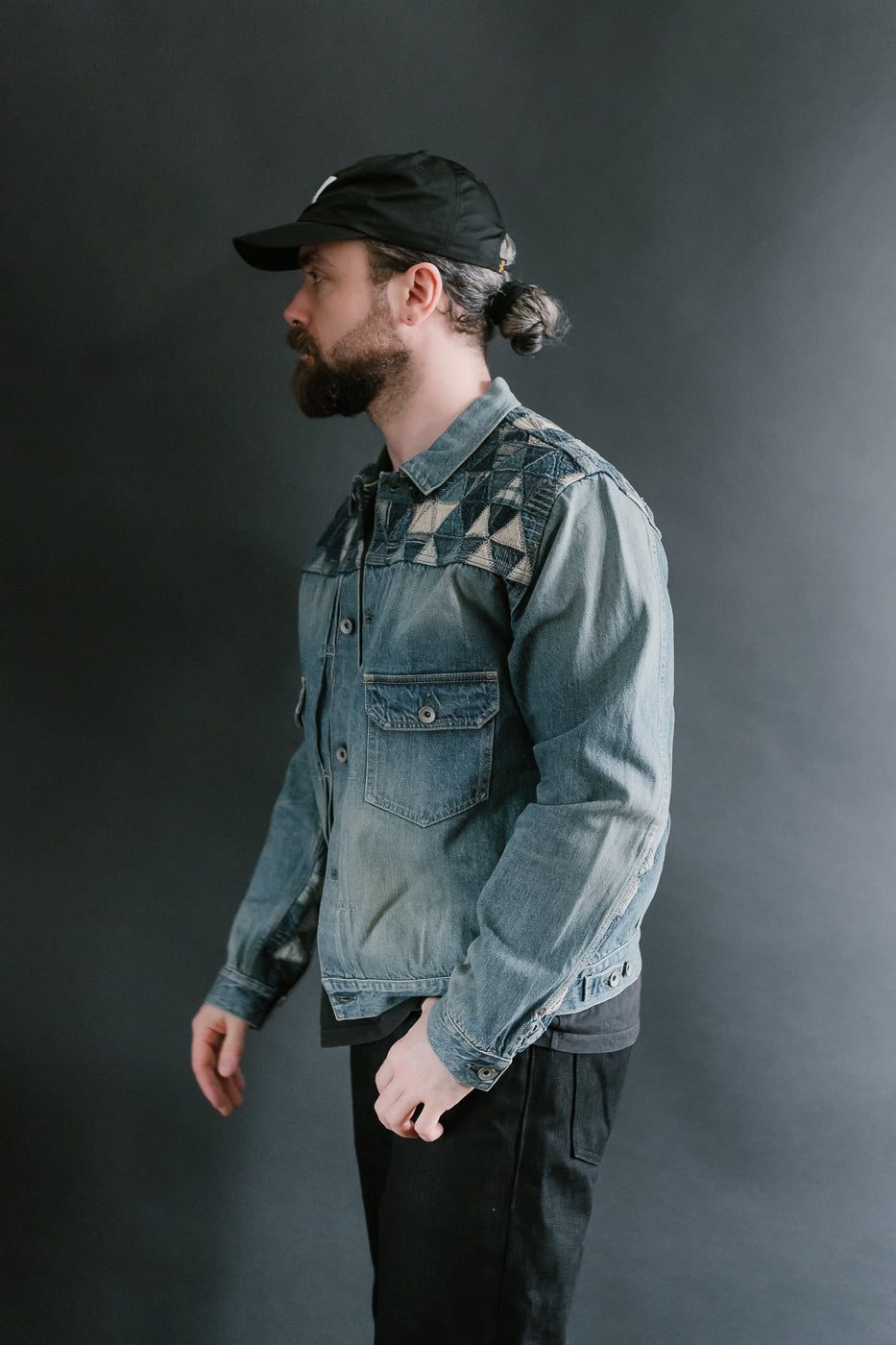 MSP-4000 - Tsugihagi Selvedge Denim Jacket - Used Indigo