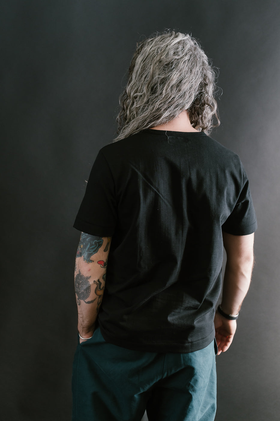 215.99 - 7.2oz Loopwheeled T-Shirt Classic Fit - Deep Black