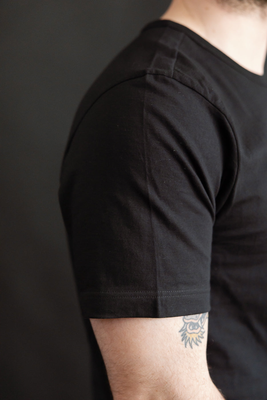 Close-up of male model 5'9