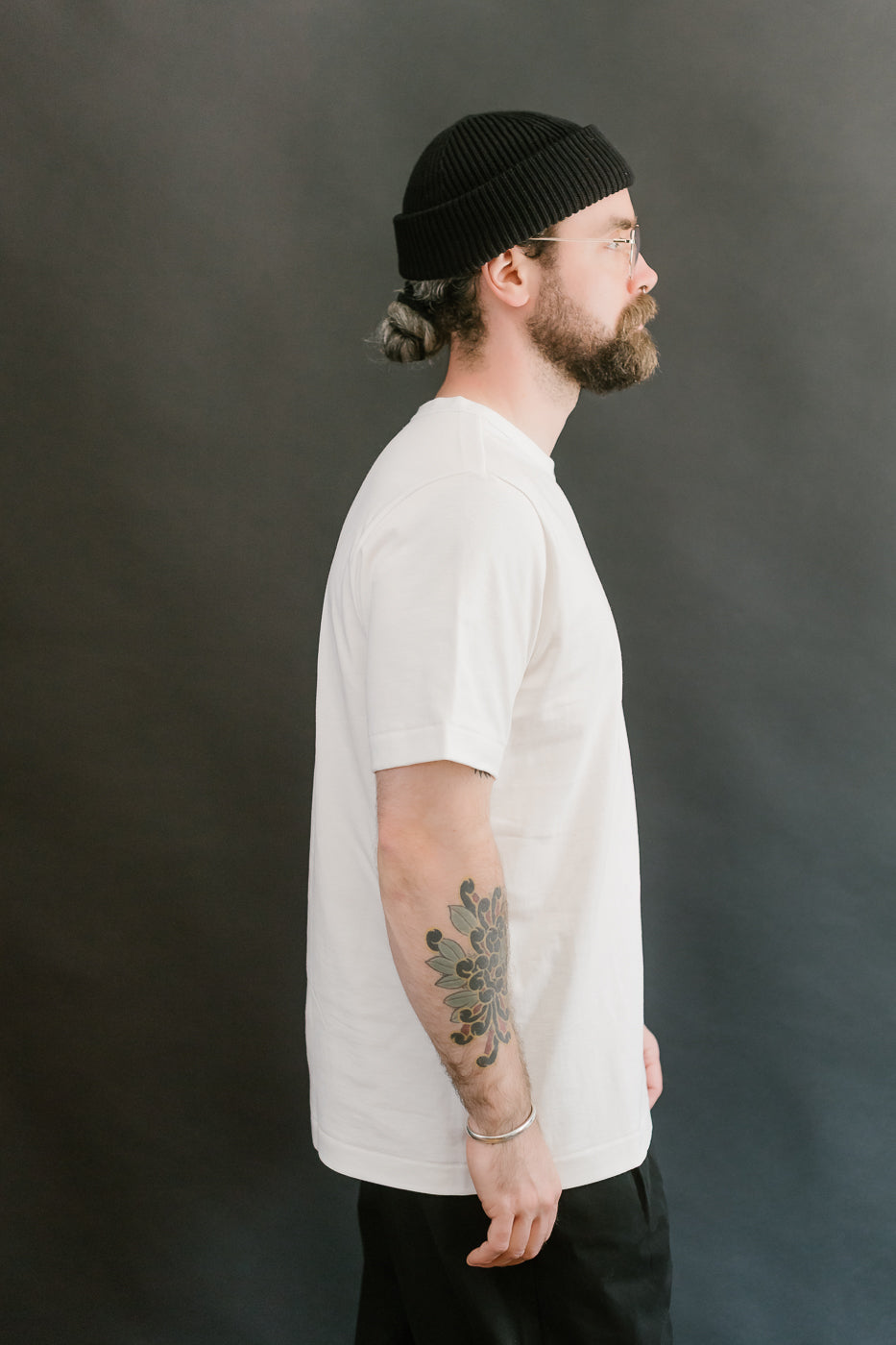 214.01 - 7.2oz Loopwheeled Relax Fit Midweight T-Shirt - White