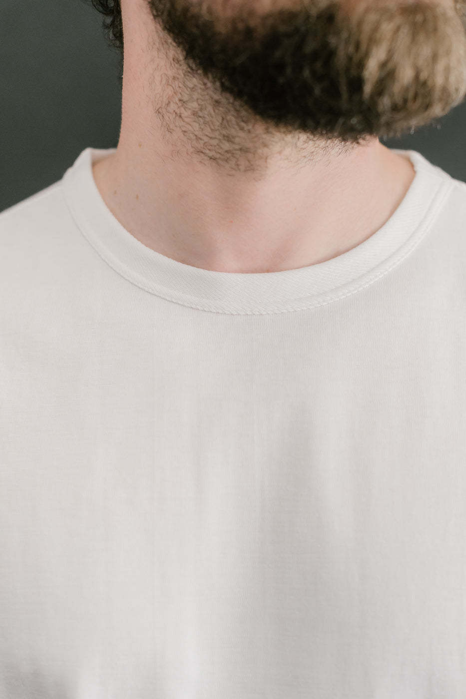 214.01 - 7.2oz Loopwheeled Relax Fit Midweight T-Shirt - White