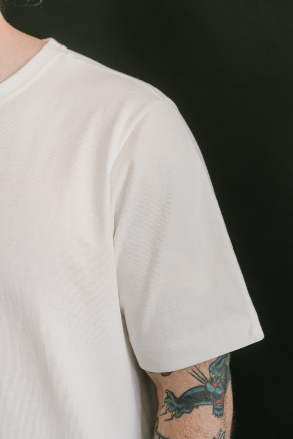 214.01 - 7.2oz Loopwheeled Relax Fit Midweight T-Shirt - White