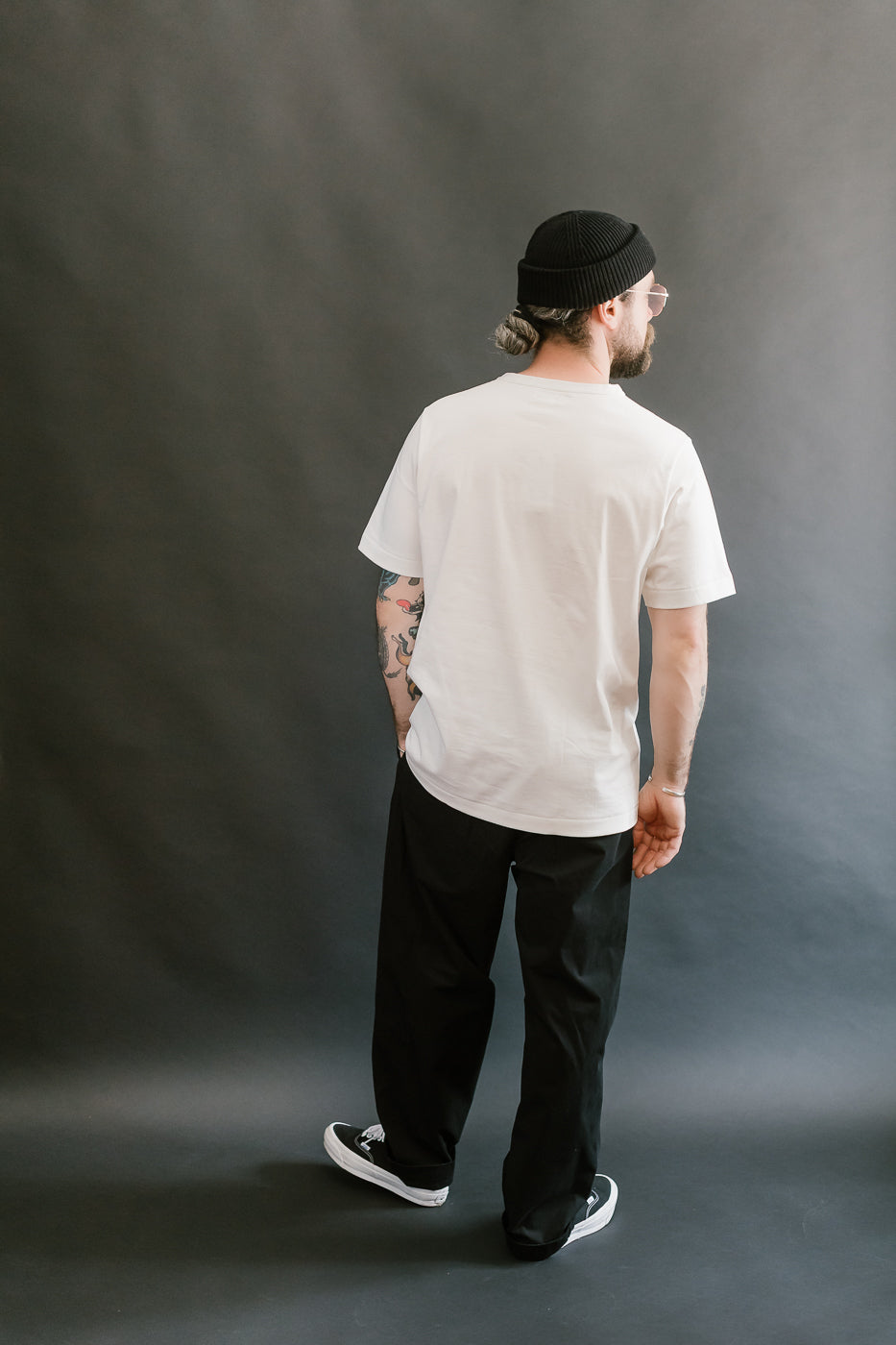 214.01 - 7.2oz Loopwheeled Relax Fit Midweight T-Shirt - White