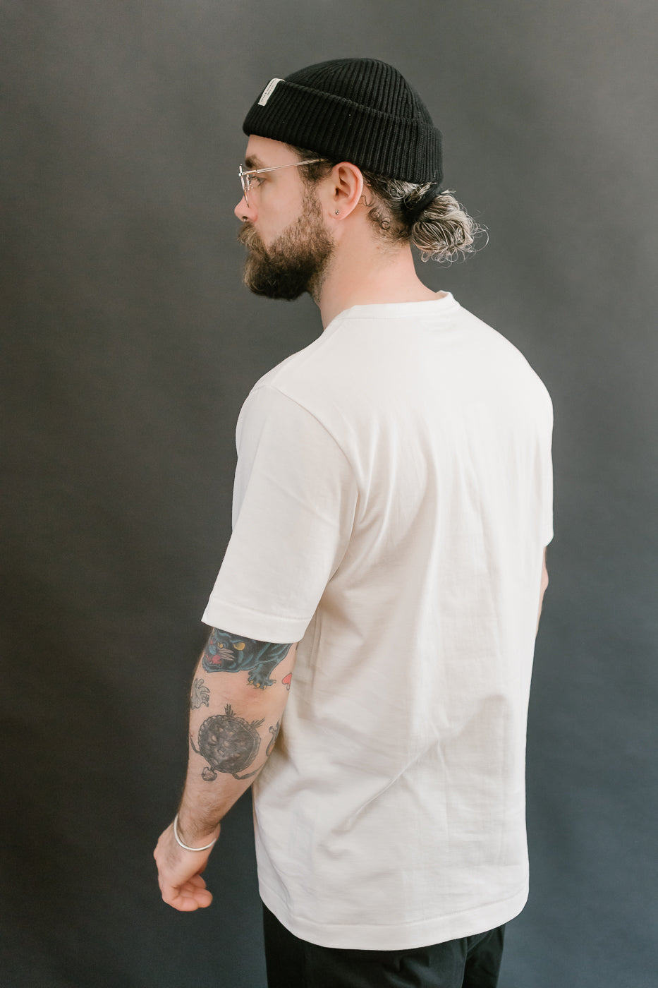 214.01 - 7.2oz Loopwheeled Relax Fit Midweight T-Shirt - White