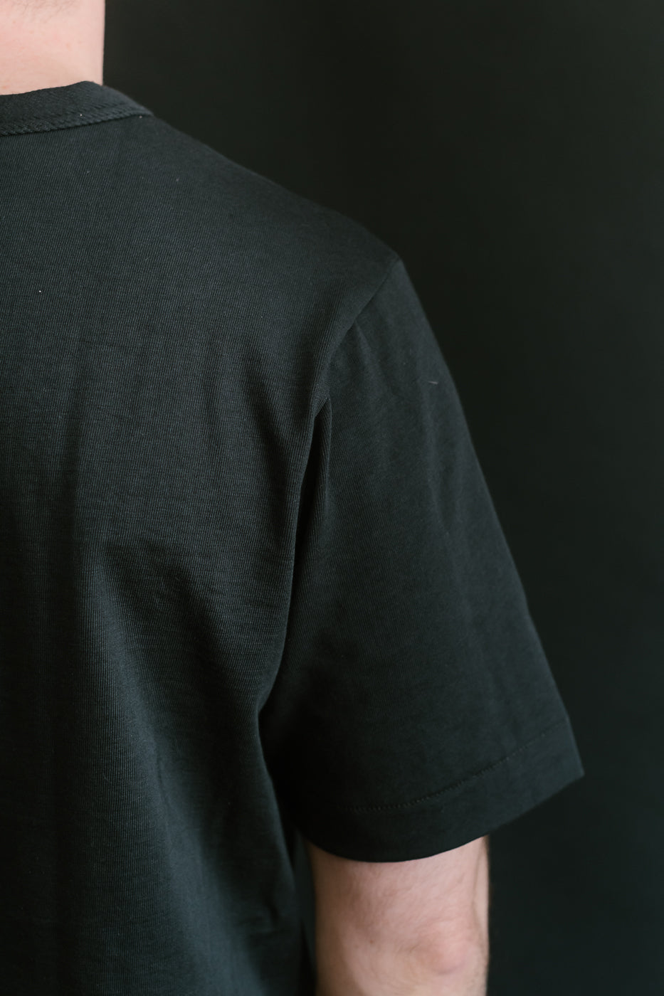 214.98 - 7.2oz Loopwheeled Relax Fit Midweight T-Shirt - Charcoal