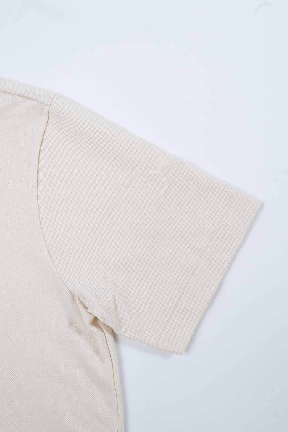 214PK.02 - 7.2oz Loopwheeled Relax Fit Pikée T-Shirt - Nature