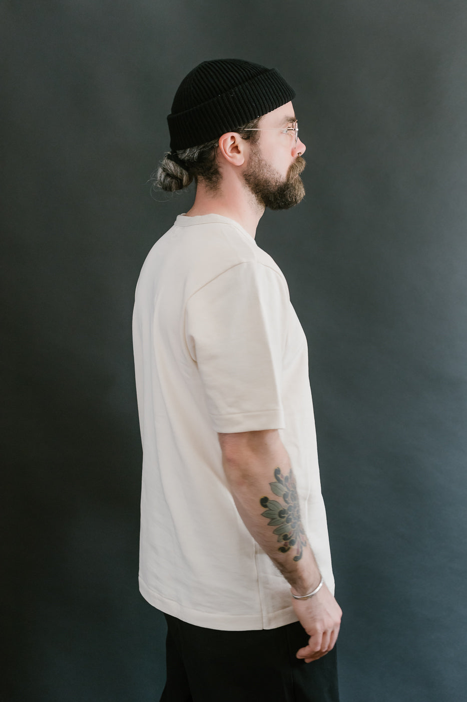 214PK.02 - 7.2oz Loopwheeled Relax Fit Pikée T-Shirt - Nature