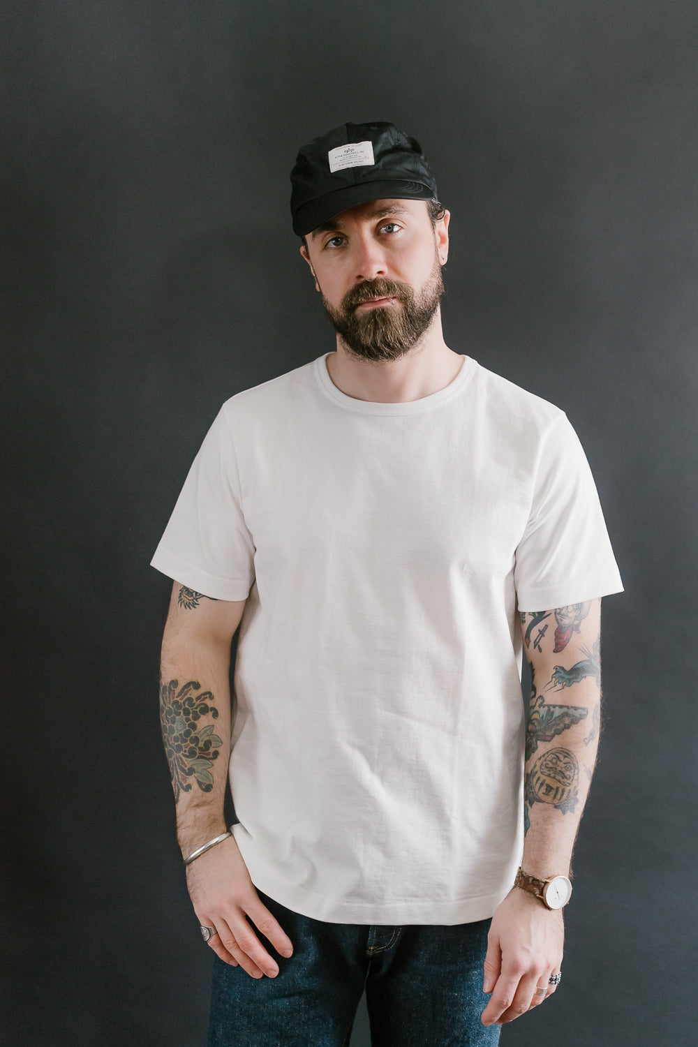 215.01 - 7.2oz Loopwheeled T-Shirt Classic Fit - White