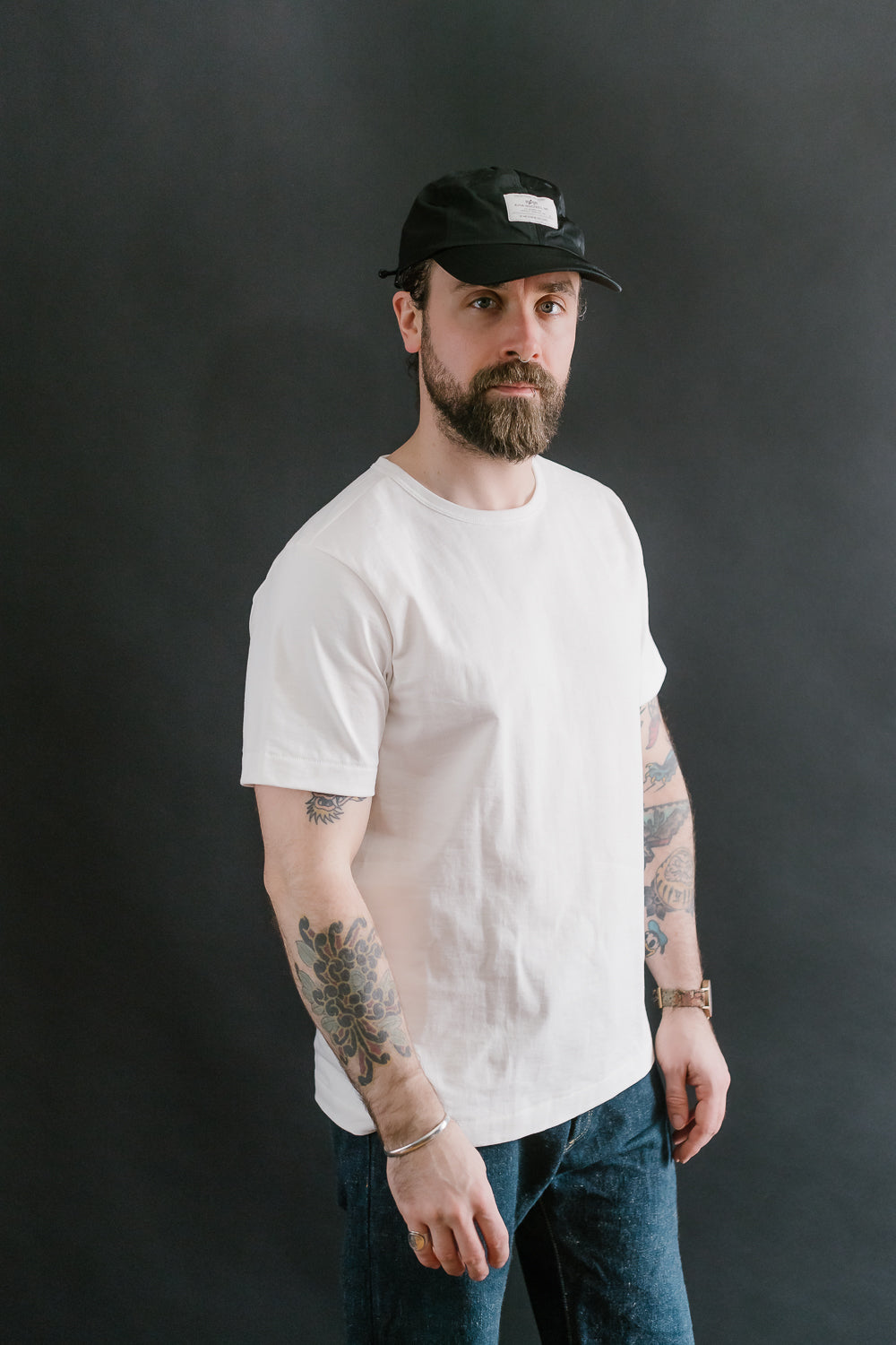 215.01 - 7.2oz Loopwheeled T-Shirt Classic Fit - White