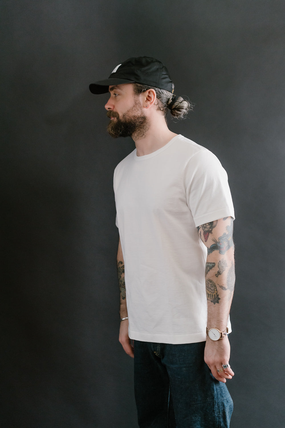 215.01 - 7.2oz Loopwheeled T-Shirt Classic Fit - White