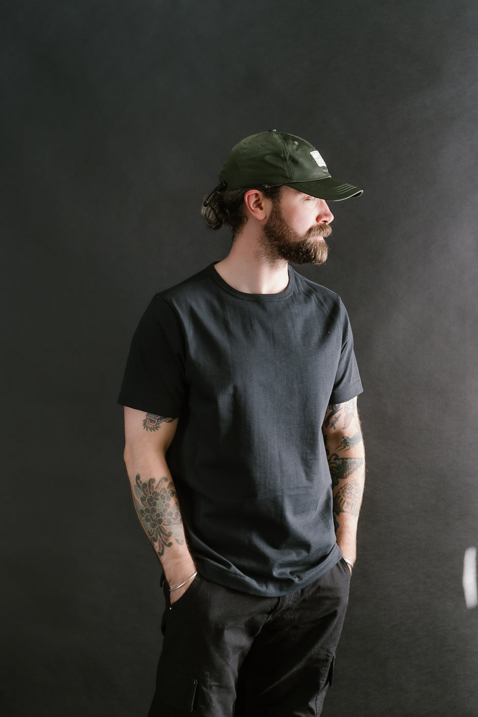 215.98 - 7.2oz Loopwheeled T-Shirt Classic Fit - Charcoal