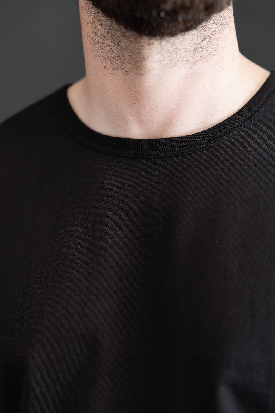 215.99 - 7.2oz Loopwheeled T-Shirt Classic Fit - Deep Black