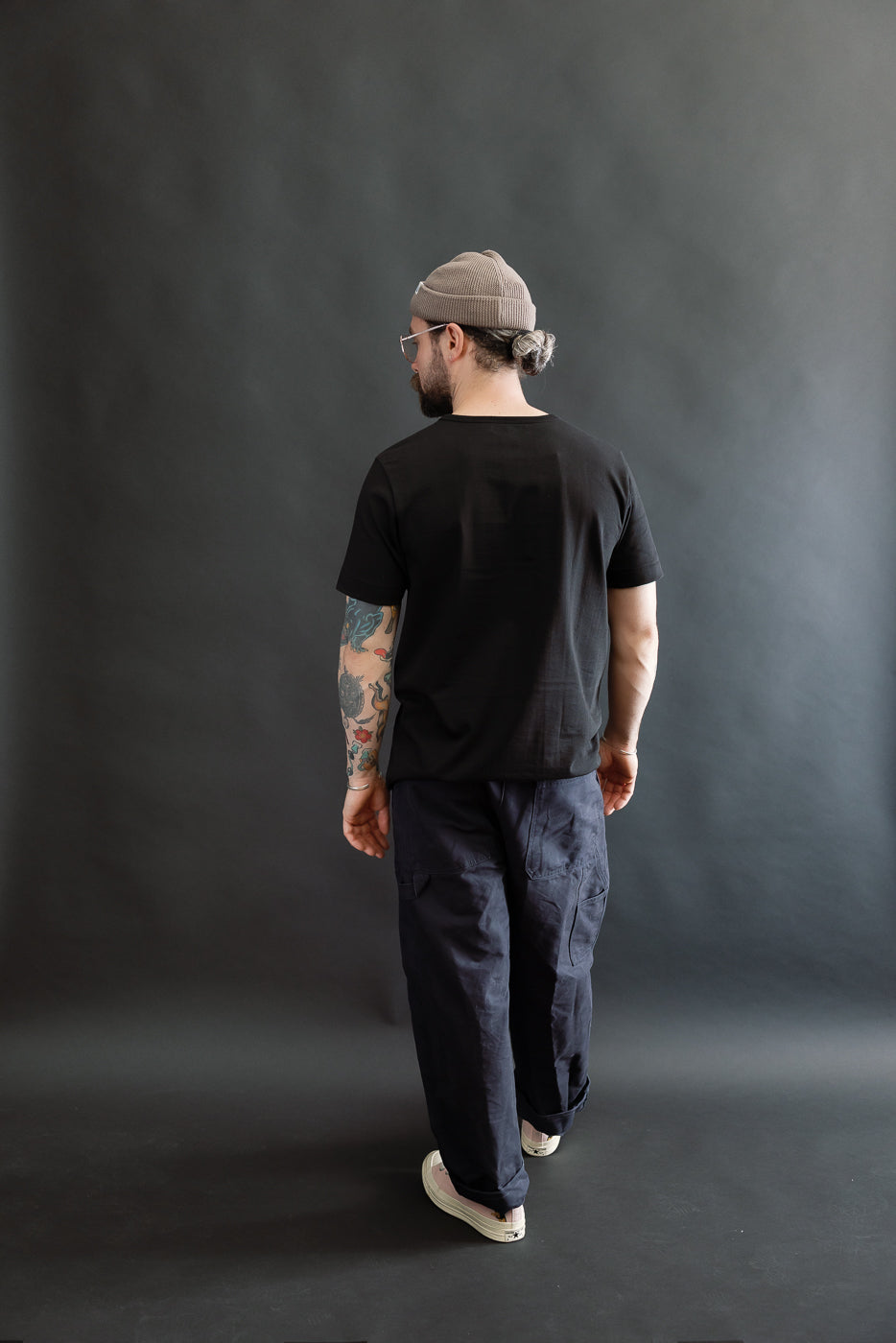 215.99 - 7.2oz Loopwheeled T-Shirt Classic Fit - Deep Black