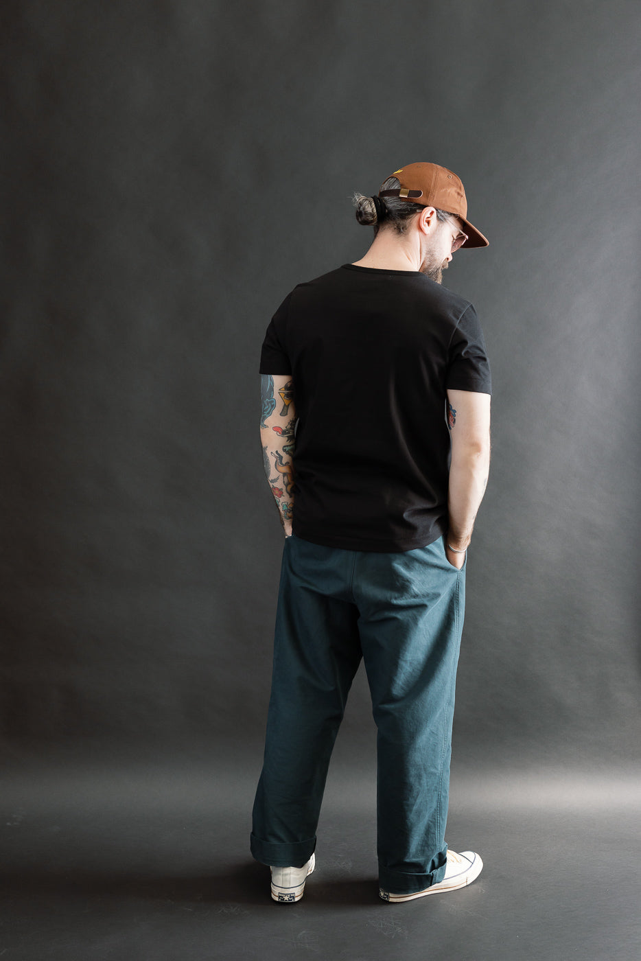 215.99 - 7.2oz Loopwheeled T-Shirt Classic Fit - Deep Black | Dant