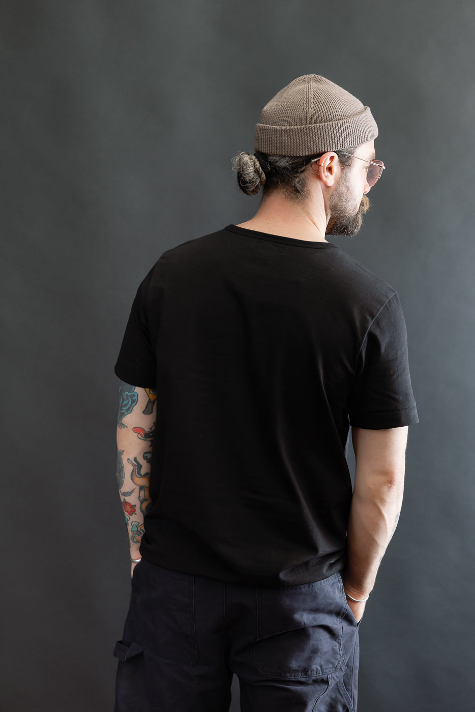 215.99 - 7.2oz Loopwheeled T-Shirt Classic Fit - Deep Black