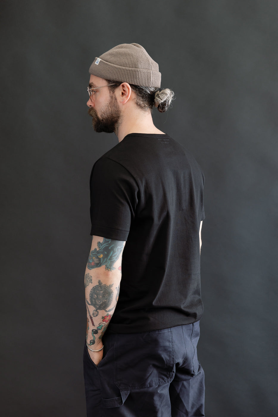 215.99 - 7.2oz Loopwheeled T-Shirt Classic Fit - Deep Black
