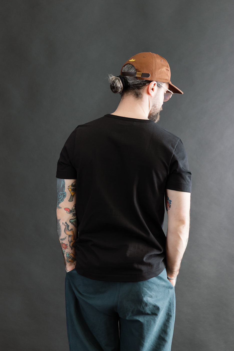215.99 - 7.2oz Loopwheeled T-Shirt Classic Fit - Deep Black | Dant