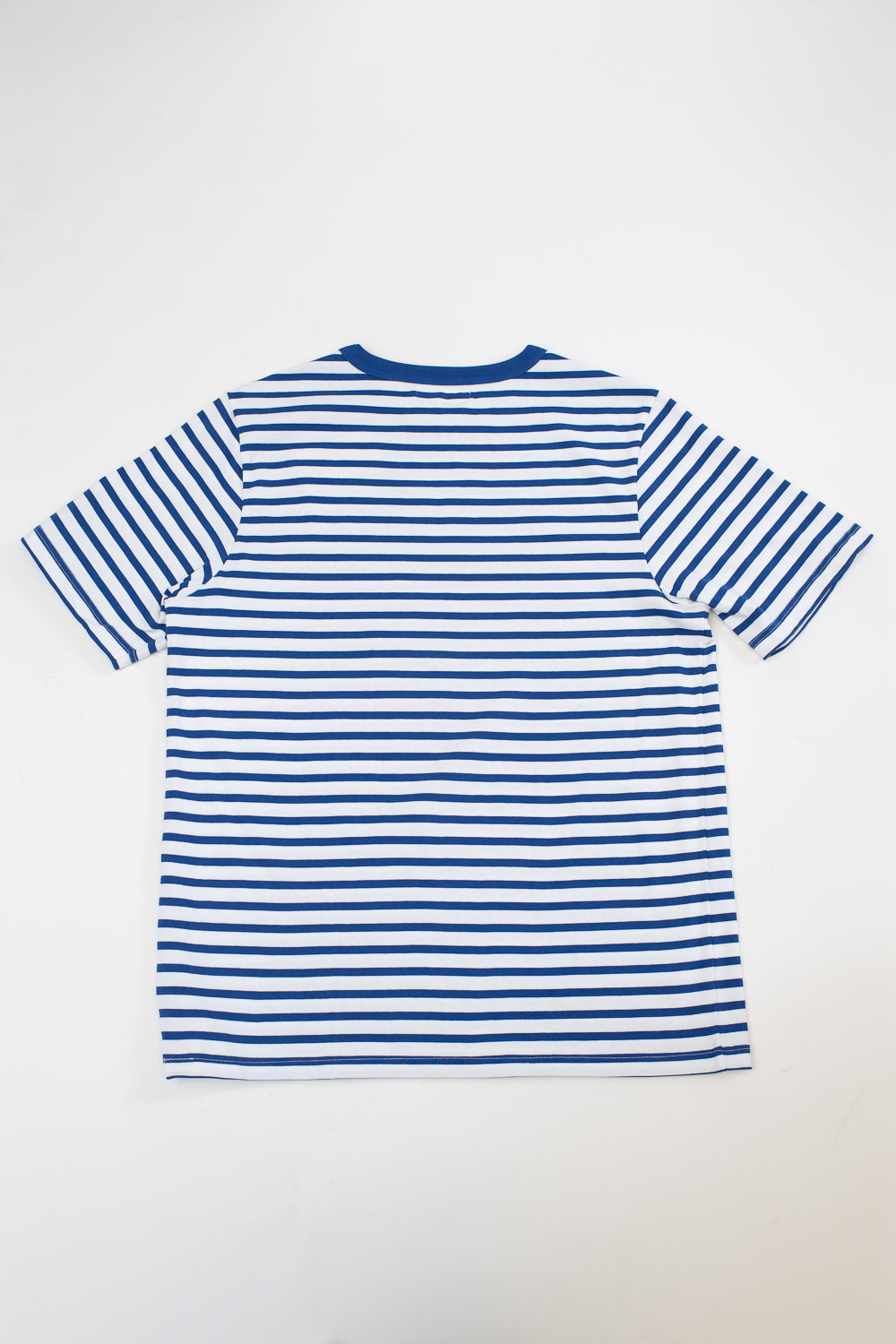 2M14.66101 - 7.9oz Circular Knit Relaxed Fit Stripe T-Shirt - Vintage Blue, White