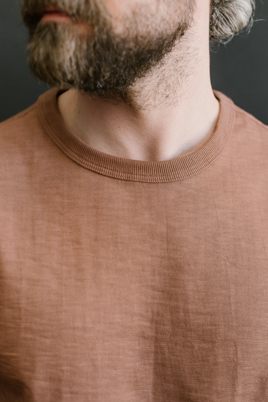 2S18.12 - 10.7oz Loopwheeled Heavy LS T-Shirt Relaxed Fit - Nut