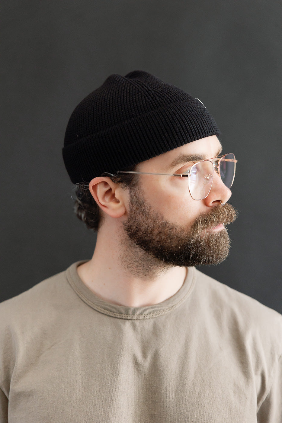 BEANIE01L.99 - Modern Fit Watch Cap Merino Wool - Deep Black | Dant