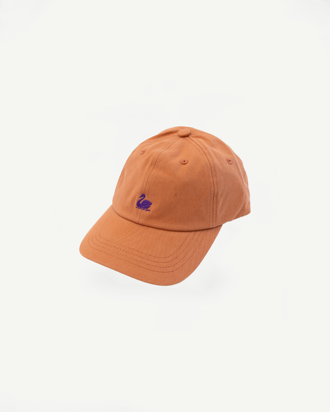 CAP01.329 - Swan Logo Cotton Twill Cap - Pumpkin, Purple | Dant