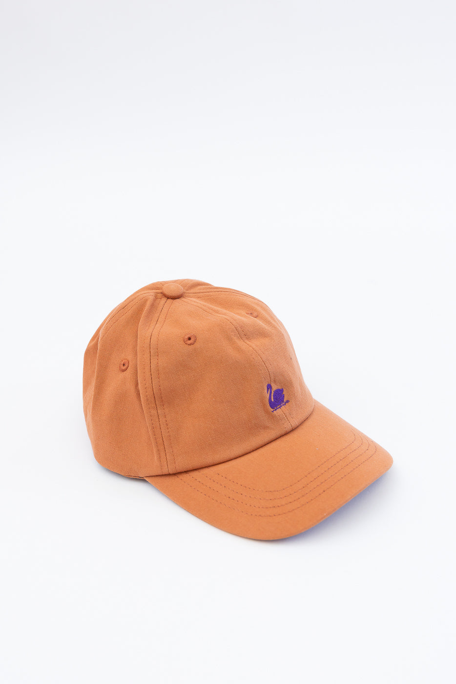 CAP01.329 - Swan Logo Cotton Twill Cap - Pumpkin, Purple | Dant