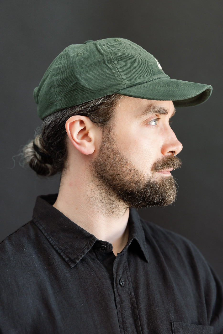 CAP01LC.401 - Swan Logo Cotton Corduroy Cap - Forest | Dant
