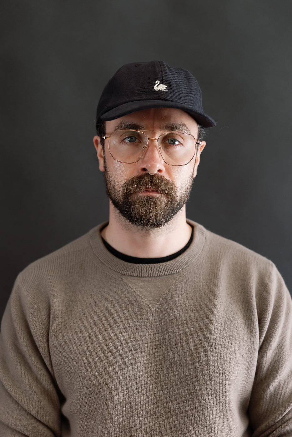 CAP01T.99 - Swan Logo Cotton Twill Cap - 99 Deep Black