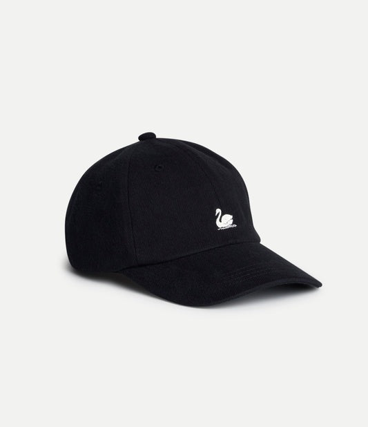 CAP01T.99 - Swan Logo Cotton Twill Cap - 99 Deep Black