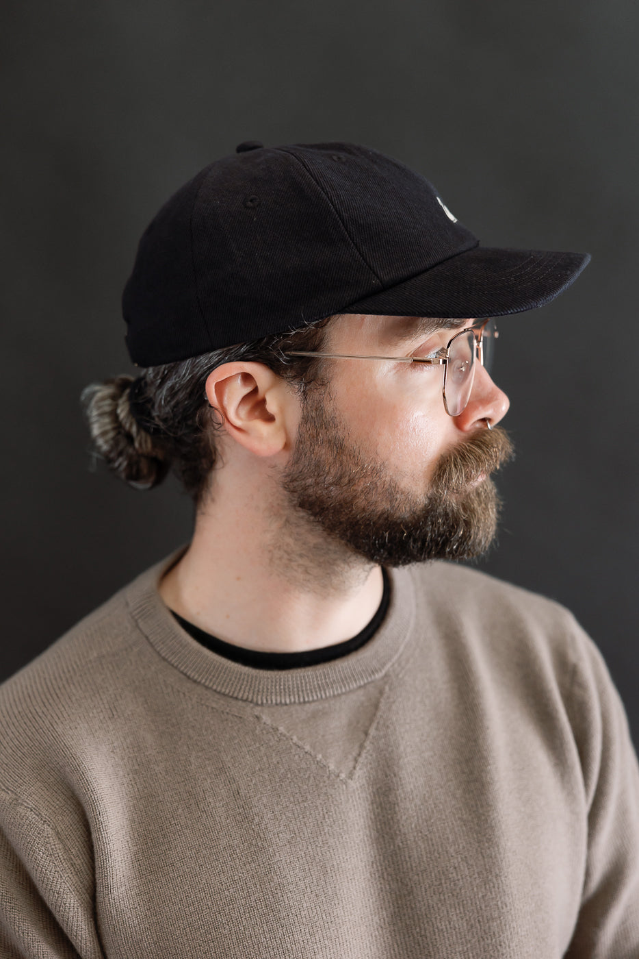 CAP01T.99 - Swan Logo Cotton Twill Cap - 99 Deep Black