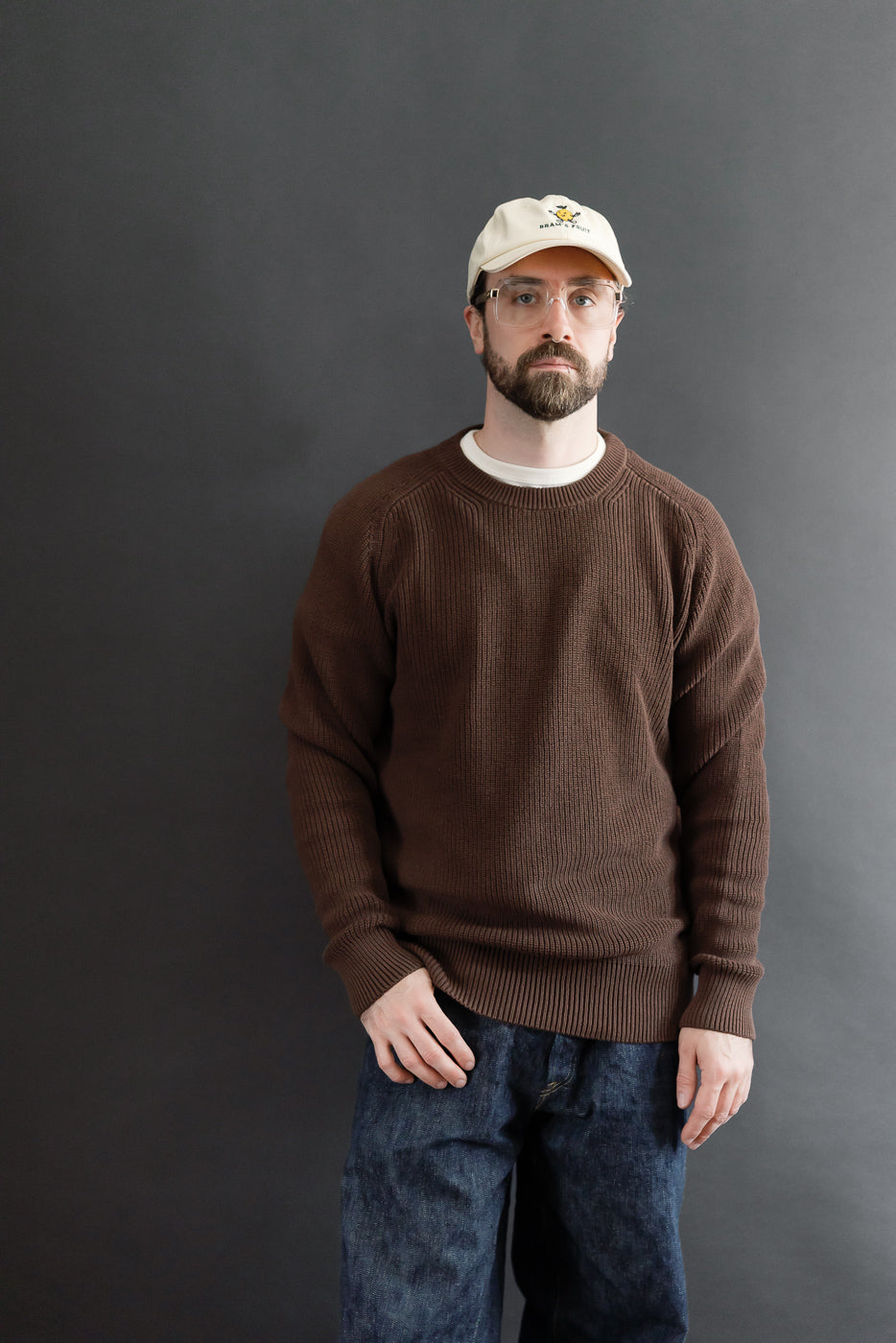 Front view, full body shot of a male model, 5'9
