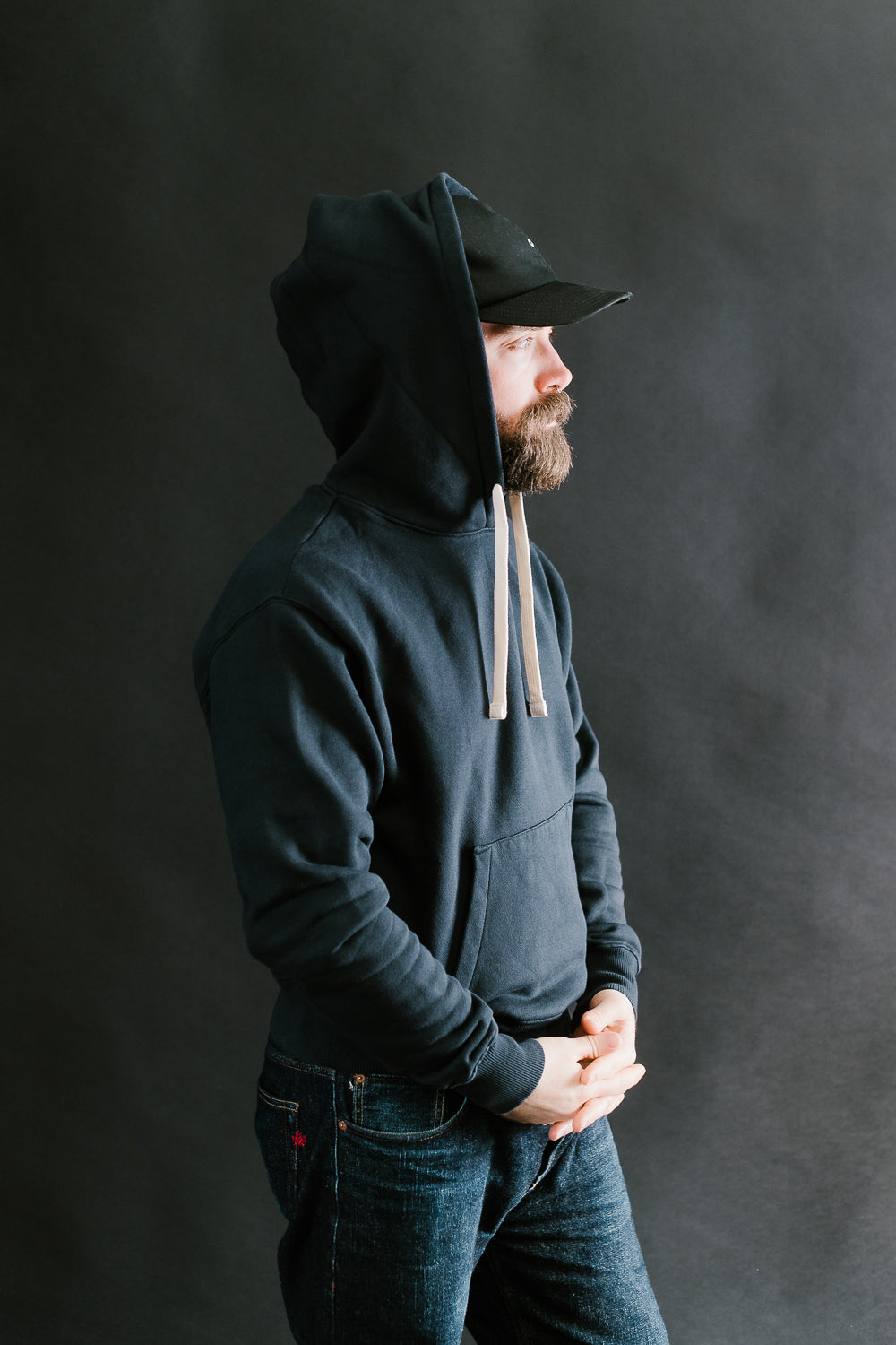 HD31.98 - 13oz Athletic Hoodie Relaxed Fit - Charcoal | Dant