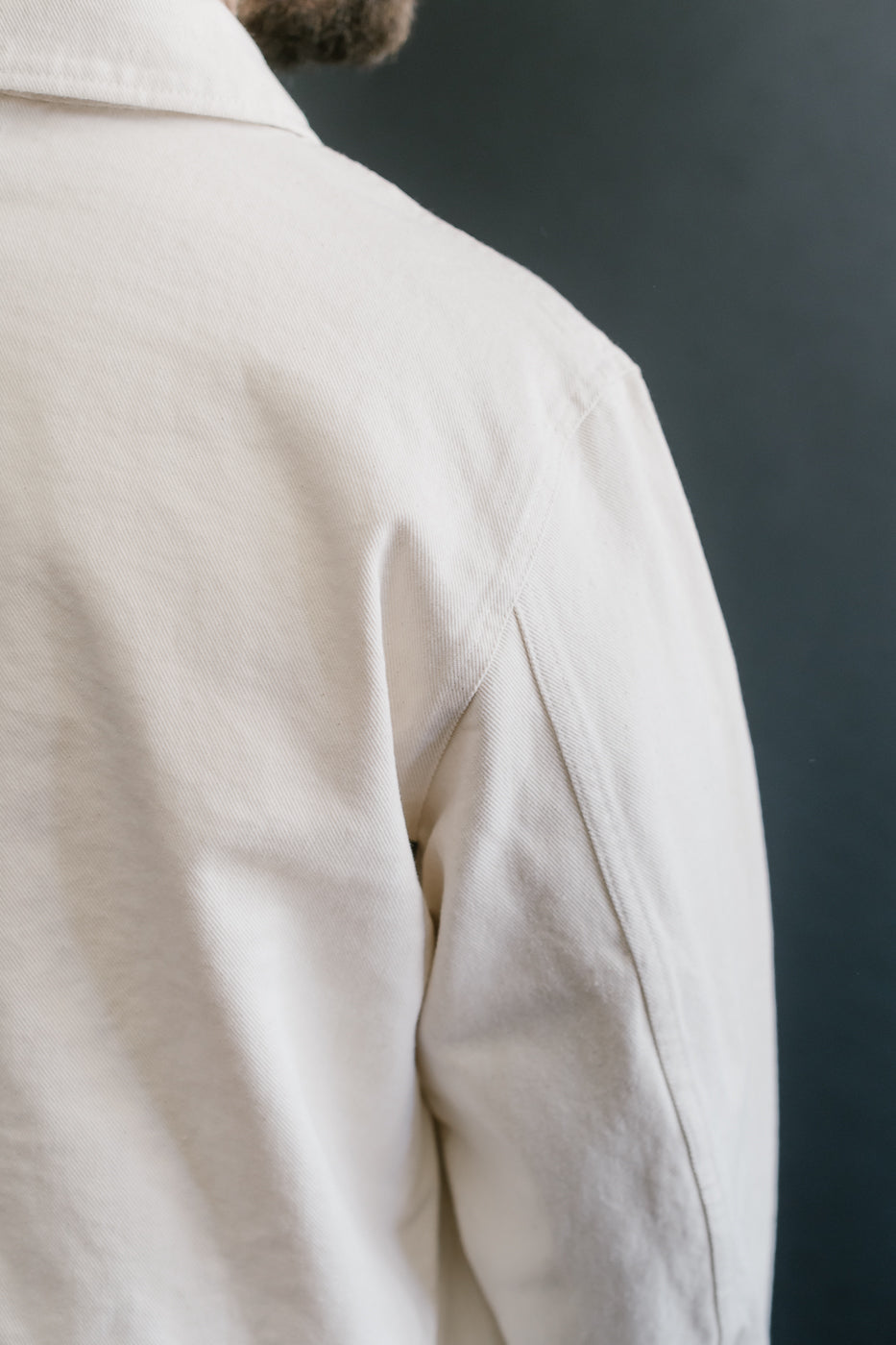JKT05.02 - 11.2oz Organic Cotton Broken Twill Jacket - Nature