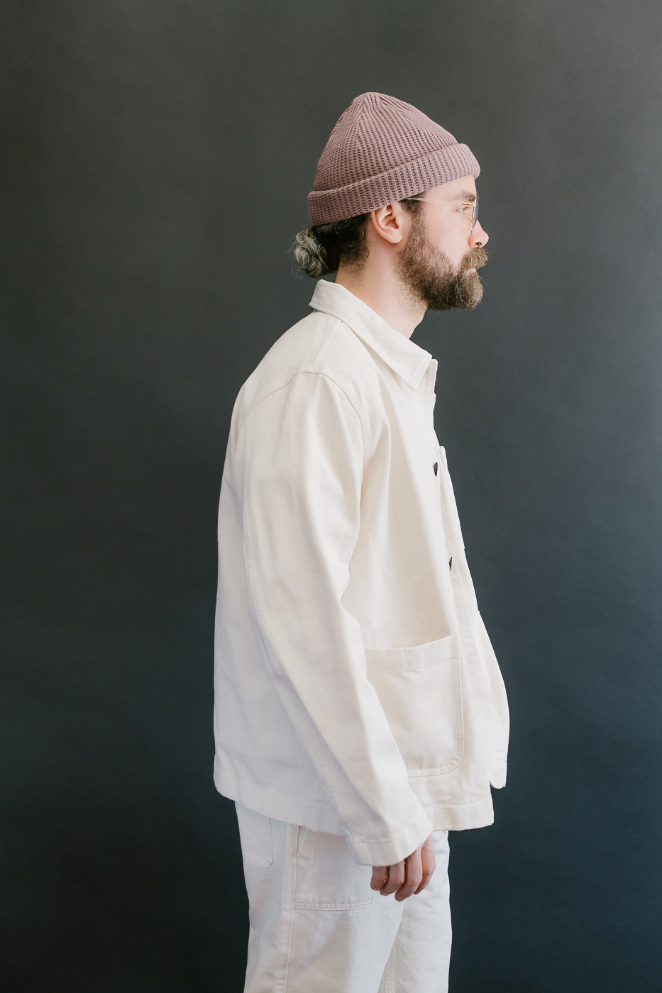 JKT05.02 - 11.2oz Organic Cotton Broken Twill Jacket - Nature