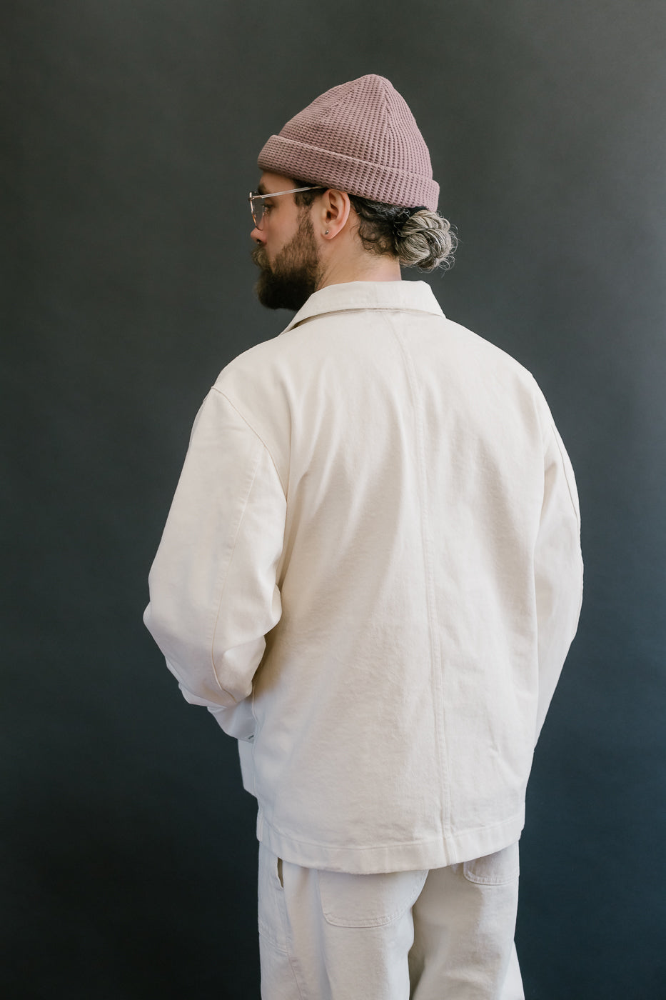 JKT05.02 - 11.2oz Organic Cotton Broken Twill Jacket - Nature