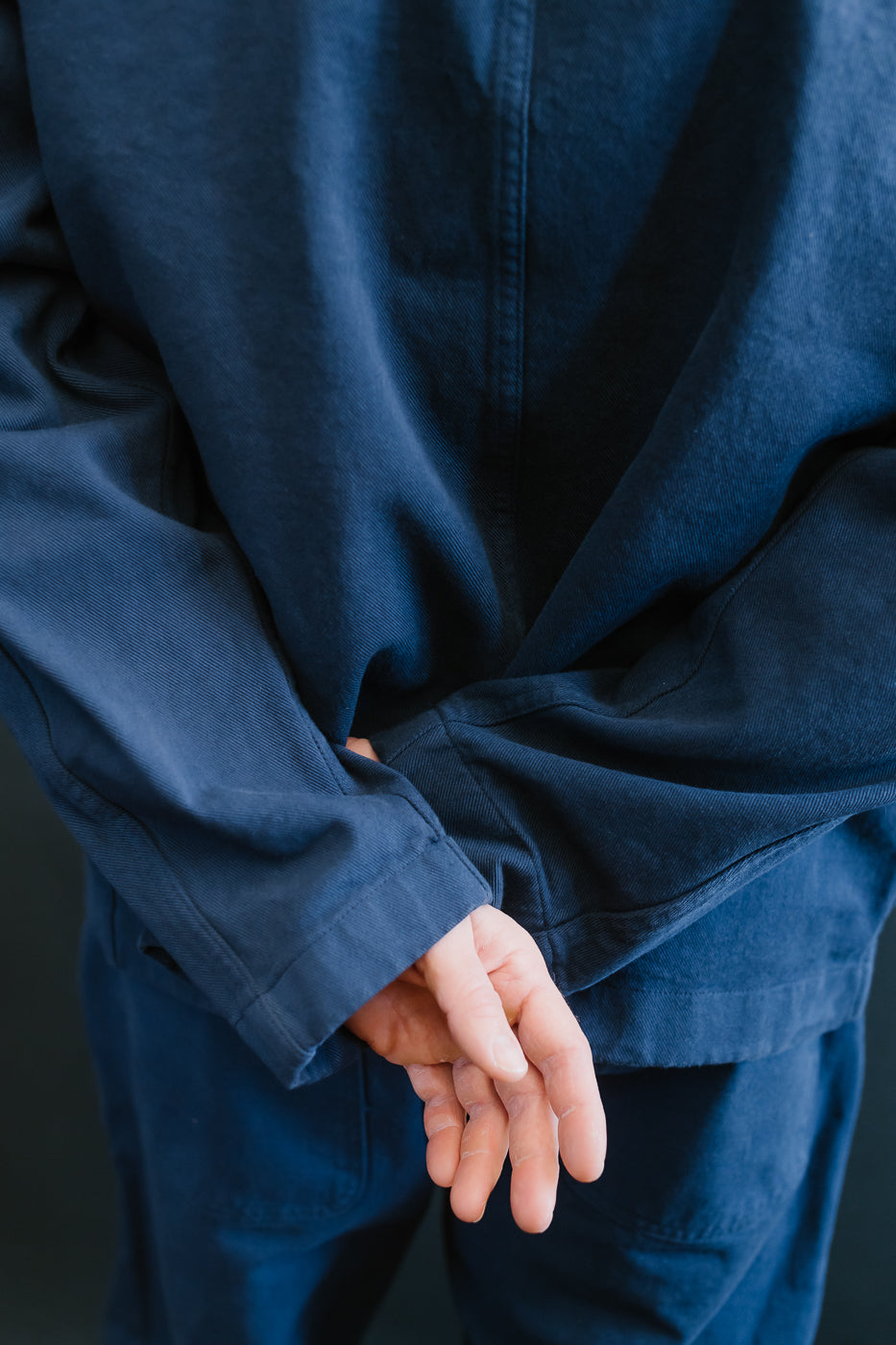 JKT05.66 - 11.2oz Organic Cotton Broken Twill Jacket - Ink Blue