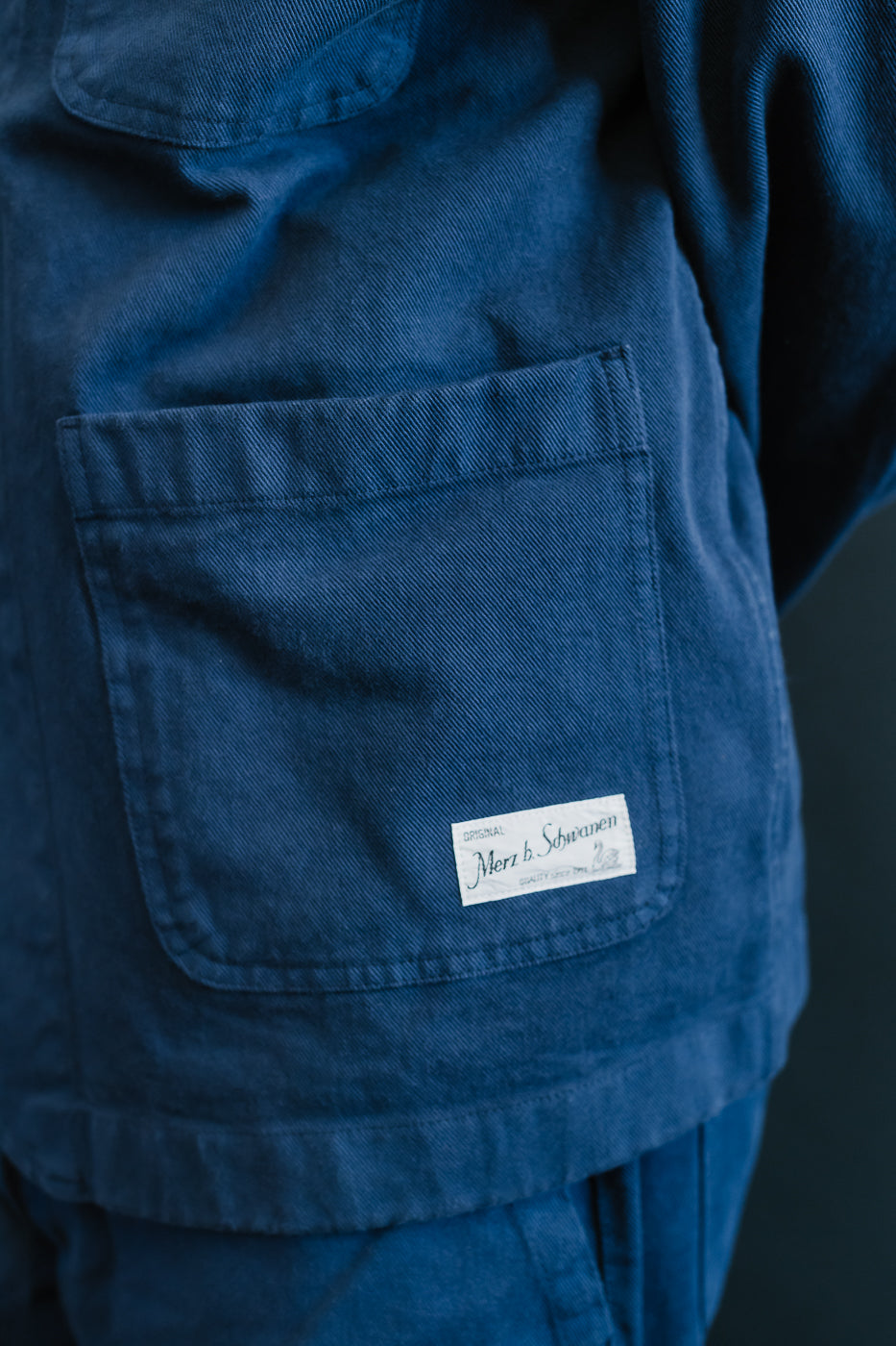 JKT05.66 - 11.2oz Organic Cotton Broken Twill Jacket - Ink Blue