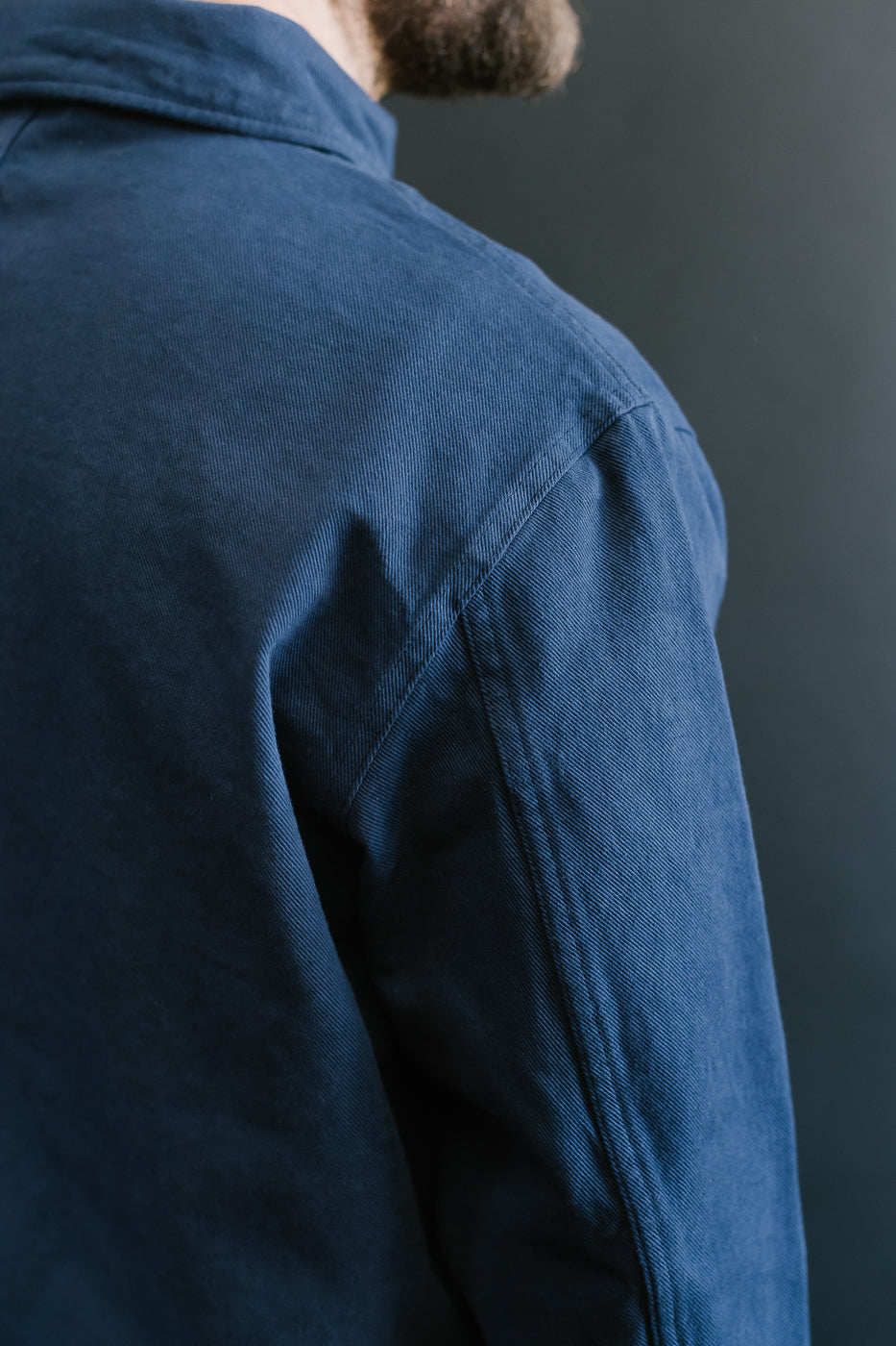 JKT05.66 - 11.2oz Organic Cotton Broken Twill Jacket - Ink Blue