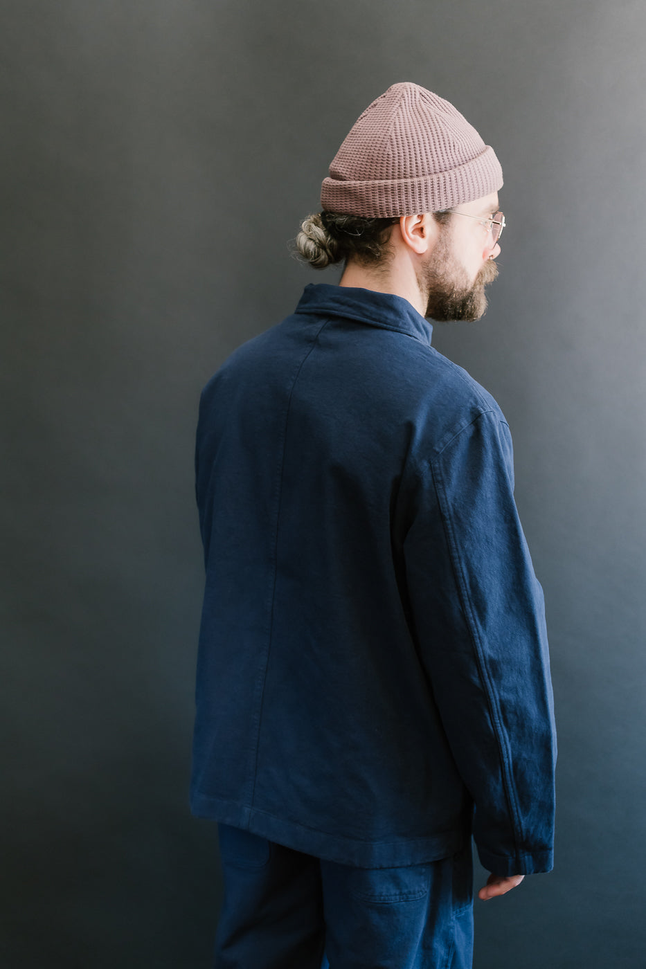JKT05.66 - 11.2oz Organic Cotton Broken Twill Jacket - Ink Blue